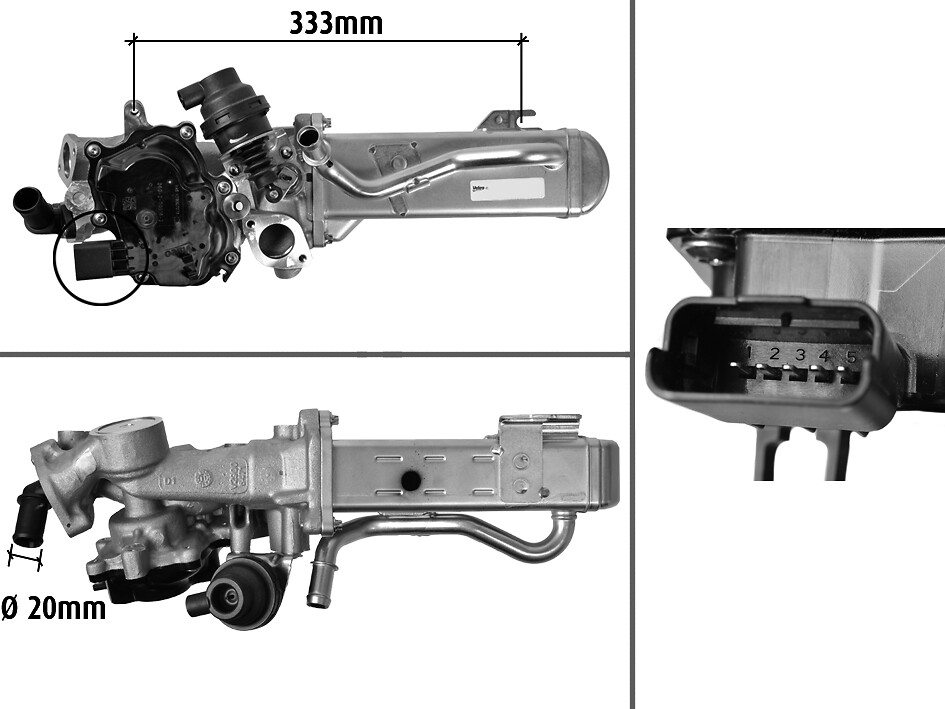 VALEO 700441 ORIGINAL PART Μονάδα AGR for CITROËN PEUGEOT